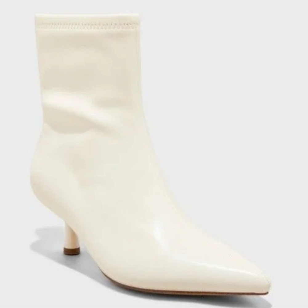 a new day White Heeled Boots